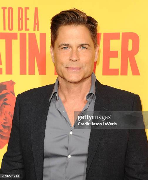 Actor Rob Lowe attends the premiere of "How to Be a Latin Lover" at ArcLight Cinemas Cinerama Dome on April 26, 2017 in Hollywood, California.