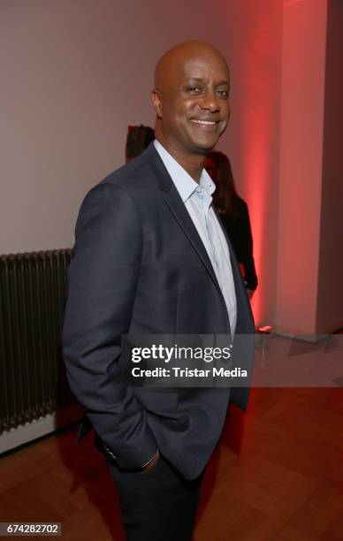 German actor Yared Dibaba during the Henri Nannen Award After Show Party on April 27, 2017 in Hamburg, Germany.