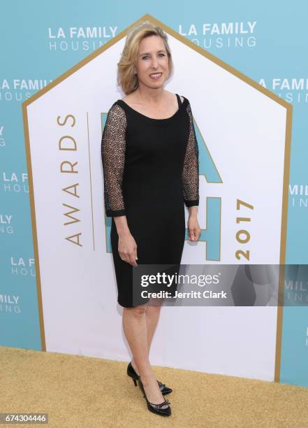 Wendy Greuel attends the LA Family Housing 2017 Awards at The Lot on April 27, 2017 in West Hollywood, California.