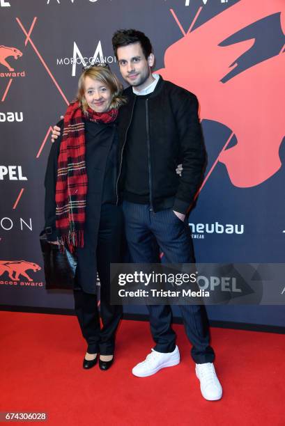 Anna Boettcher and guest attend the New Faces Award Film at Haus Ungarn on April 27, 2017 in Berlin, Germany.