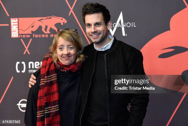 Anna Boettcher and guest attend the New Faces Award Film at Haus Ungarn on April 27, 2017 in Berlin, Germany.