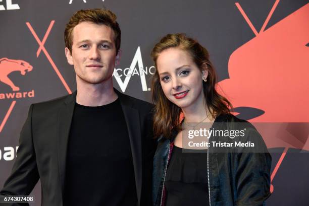 Amelie Plaas-Link and Jonathan Berlin attend the New Faces Award Film at Haus Ungarn on April 27, 2017 in Berlin, Germany.