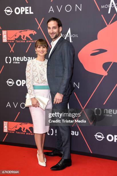 Cristina do Rego and Matthias Weidenhoefer attend the New Faces Award Film at Haus Ungarn on April 27, 2017 in Berlin, Germany.