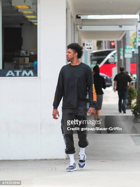 Nick Young is seen on April 27, 2017 in Los Angeles, California.