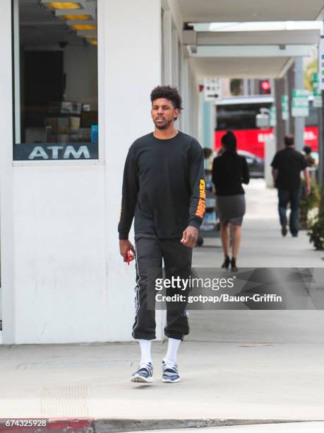 Nick Young is seen on April 27, 2017 in Los Angeles, California.