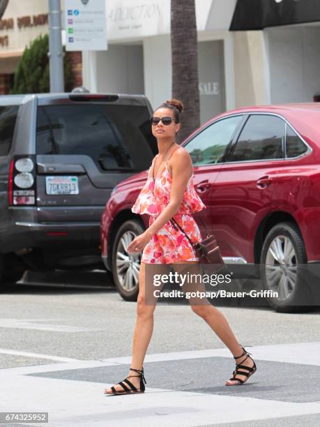 Rochelle Aytes is seen on April 27, 2017 in Los Angeles, California.