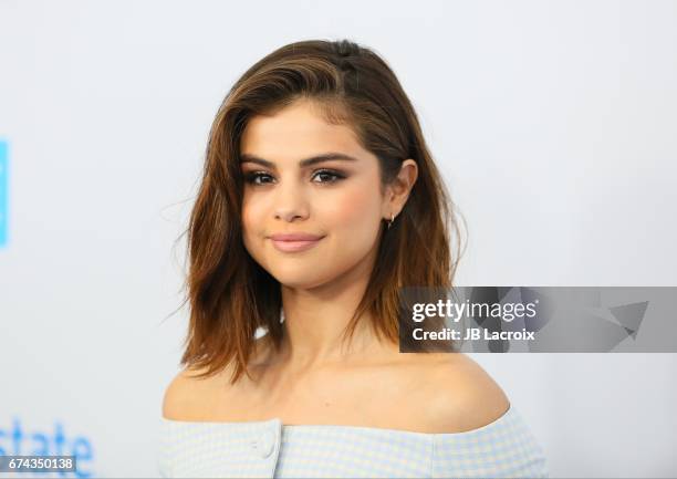 Selena Gomez attends the We Day California 2017 on April 27, 2017 in Inglewood, California.