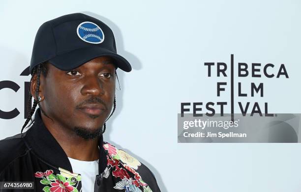 Pusha T attends the world premiere of "Can't Stop, Won't Stop: A Bad Boy Story" co-supported by Deleon Tequila during the 2017 Tribeca Film Festiva...