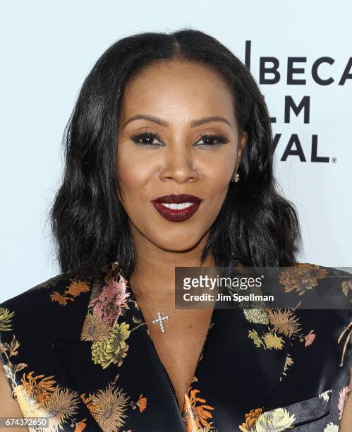 June Ambrose attends the world premiere of "Can't Stop, Won't Stop: A Bad Boy Story" co-supported by Deleon Tequila during the 2017 Tribeca Film...