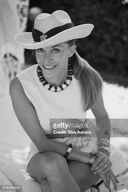 Marina, Princess of Naples relaxing in Acapulco, Mexico, 1970.