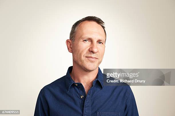 portrait of middle-aged man - only men stock pictures, royalty-free photos & images