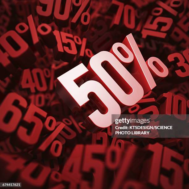 fifty per cent discount, illustration - 50 percent stock-grafiken, -clipart, -cartoons und -symbole