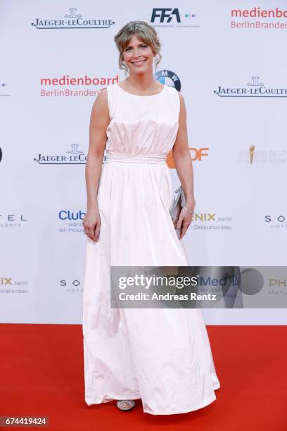 Actress Valerie Niehaus attends the Lola - German Film Award red carpet at Messe Berlin on April 28, 2017 in Berlin, Germany.