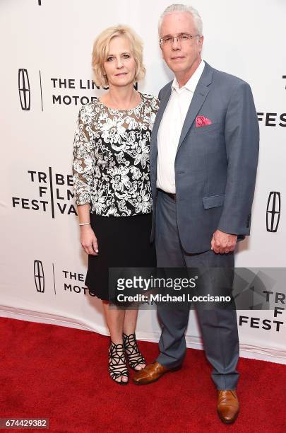 Film subject Gail Cole and her husband Brian Cole attend the HBO Documentary screening of "Warning: This Drug May Kill You" at SVA Theatre on April...