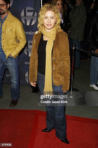 Actress Elisha Cuthbert arrives at the grand opening of One Seven a teen dance club and store at Hollywood and Highland November 30, 2001 in...