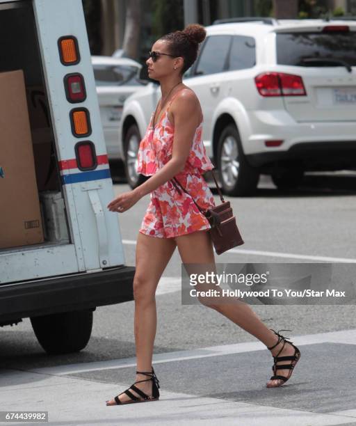 Rochelle Aytes is seen on April 27, 2017 in Los Angeles, CA.