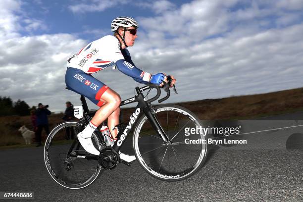 Matthew Bostock of the Great Britain national Team in action during stage one of the 2017 Tour de Yorkshire on April 28, 2017 in Goathland, England.