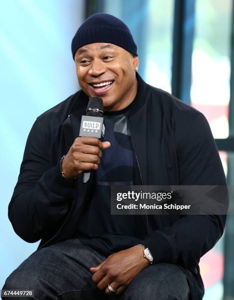 Rapper, actor and TV personality LL Cool J speaks on stage at Build Series Presents LL Cool J Discussing "NCIS: Los Angeles" & "Lip Sync Battle" at...