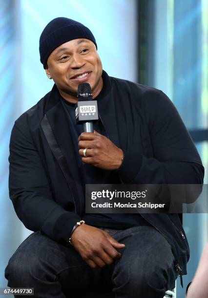 Rapper, actor and TV personality LL Cool J speaks on stage at Build Series Presents LL Cool J Discussing "NCIS: Los Angeles" & "Lip Sync Battle" at...