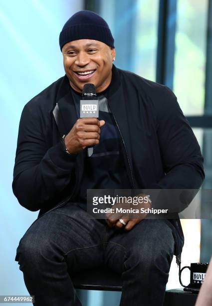 Rapper, actor and TV personality LL Cool J speaks on stage at Build Series Presents LL Cool J Discussing "NCIS: Los Angeles" & "Lip Sync Battle" at...