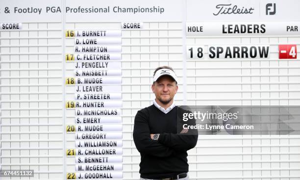 Mark Sparrow of Halfpenny Green Golf Club after the PGA Professional Championship Midland Qualifier at Little Aston Golf Club on April 28, 2017 in...