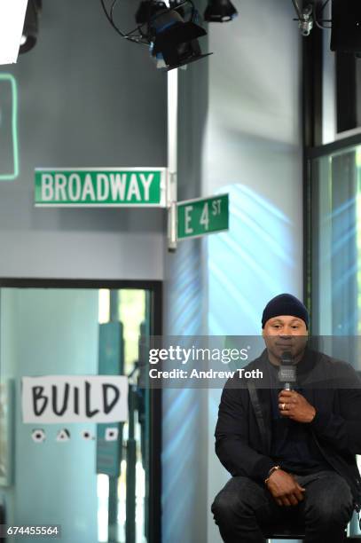 Actor and rapper LL Cool J attends AOL Build Series to discuss "NCIS: Los Angeles" and "Lip Sync Battle" at Build Studio on April 28, 2017 in New...