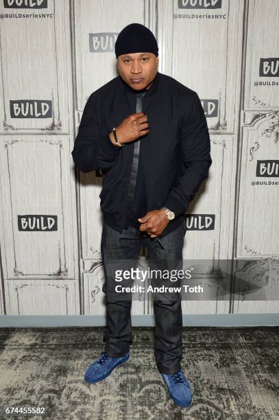 Actor and rapper LL Cool J attends AOL Build Series to discuss "NCIS: Los Angeles" and "Lip Sync Battle" at Build Studio on April 28, 2017 in New...
