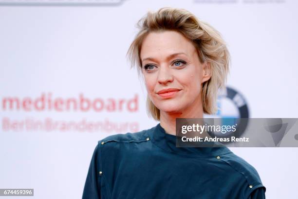 Actress Heike Makatsch attends the Lola - German Film Award red carpet at Messe Berlin on April 28, 2017 in Berlin, Germany.