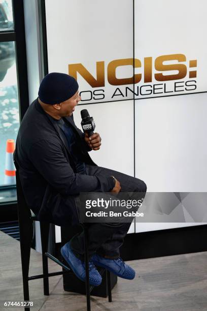 Actor/Rapper LL Cool J attends the Build Series to discuss "NCIS: Los Angeles" & "Lip Sync Battle" at Build Studio on April 28, 2017 in New York City.