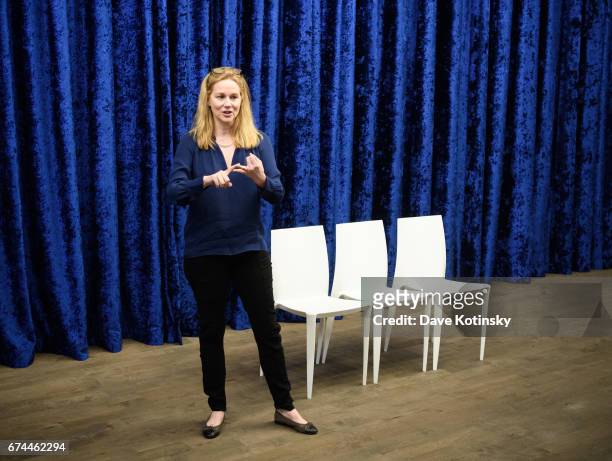 Laura Linney teaches the Laura Linney Masterclass at the Montclair Film Festival 2017 on April 28, 2017 in Montclair, New Jersey.