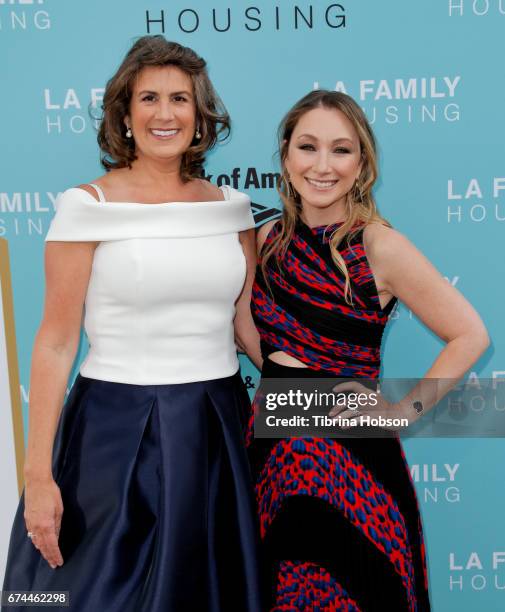 Stephanie Klasky-Gamer and Blair Rich attend the LA Family Housing 2017 Awards at The Lot on April 27, 2017 in West Hollywood, California.