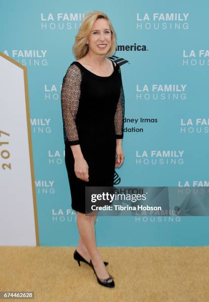 Wendy Greuel attends the LA Family Housing 2017 Awards at The Lot on April 27, 2017 in West Hollywood, California.