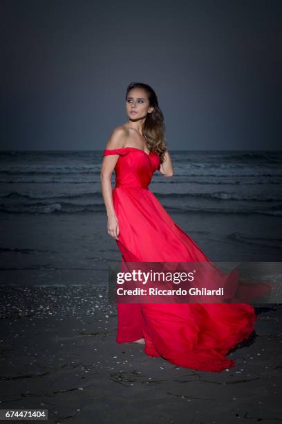 Actor Nelly Karim is photographed on September 7, 2016 in Venice, Italy.