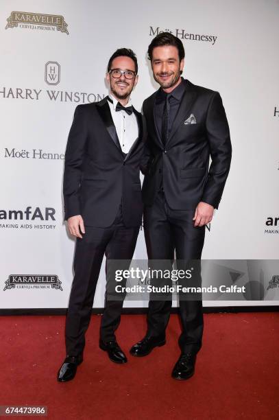 Richard Stad and Sergio Marone attends the 7th Annual amfAR Inspiration Gala on April 27, 2017 in Sao Paulo, Brazil.