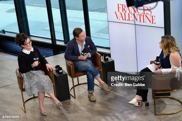 Designers Kate Spade and Andy Spade speak during the Build Series at Build Studio on April 28, 2017 in New York City.