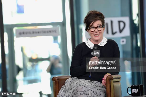 Designer Kate Spade attends the Build Series at Build Studio on April 28, 2017 in New York City.