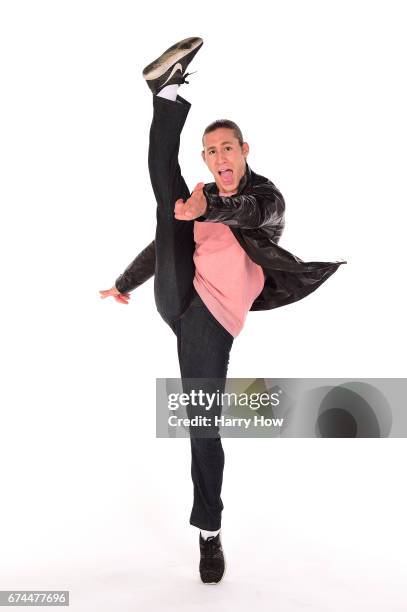 Figure skater Jason Brown poses for a portrait during the Team USA PyeongChang 2018 Winter Olympics portraits on April 28, 2017 in West Hollywood,...