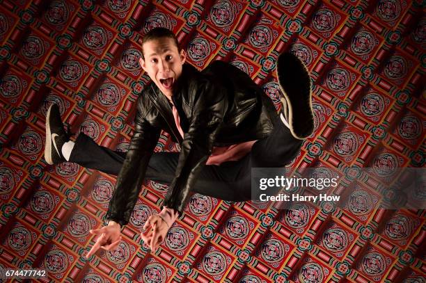 Figure skater Jason Brown poses for a portrait during the Team USA PyeongChang 2018 Winter Olympics portraits on April 28, 2017 in West Hollywood,...