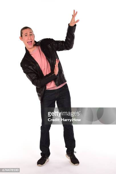 Figure skater Jason Brown poses for a portrait during the Team USA PyeongChang 2018 Winter Olympics portraits on April 28, 2017 in West Hollywood,...