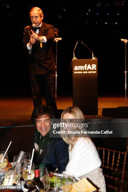 Simon de Pury and Ricardo Almeira attends the 7th Annual amfAR Inspiration Gala on April 27, 2017 in Sao Paulo, Brazil.