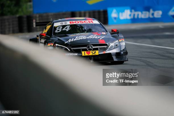Maximilian Goetz drives during the race of the DTM 2016 German Touring Car Championship at Norisring on June 25, 2016 in Nuernberg, Germany.