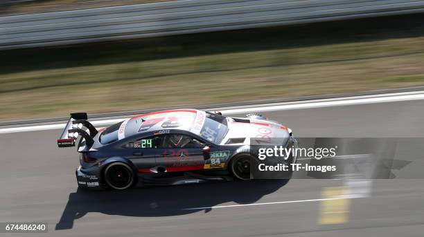 Maximilian Goetz drives during the race of the DTM 2016 German Touring Car Championship at Nuerburgring on Septembmber 10, 2016 in Nuerburg, Germany.