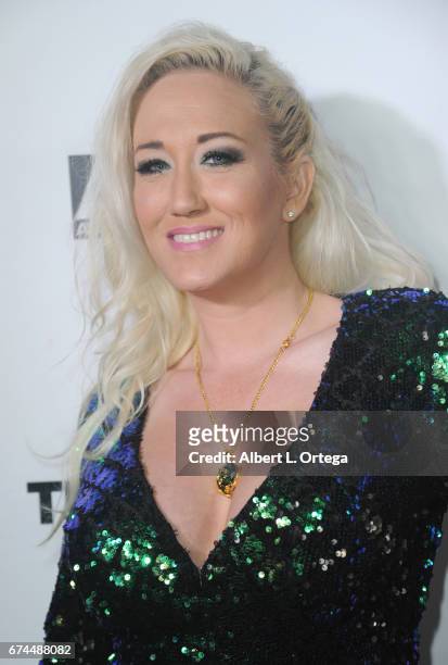 Actress Alana Evans arrives for the 33rd Annual XRCO Awards Show held at OHM Nightclub on April 27, 2017 in Hollywood, California.