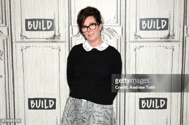 Designer Kate Spade attends AOL Build Series to discuss her latest project Frances Valentine at Build Studio on April 28, 2017 in New York City.