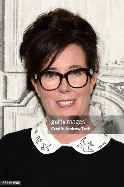 Designer Kate Spade attends AOL Build Series to discuss her latest project Frances Valentine at Build Studio on April 28, 2017 in New York City.