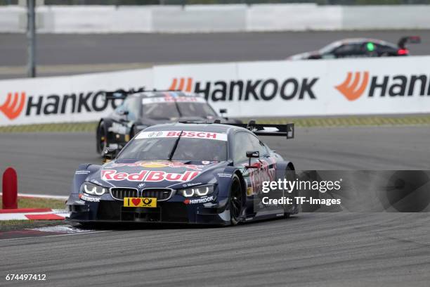 Marco Wittmann drives during the race of the DTM 2016 German Touring Car Championship at Nuerburgring on Septembmber 10, 2016 in Nuerburg, Germany.