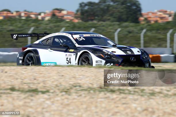 Lexus RC-F GT3 of Emil Frey Lexus Racing driven by Albert Costa and Philipp Frommenwiler during free practice of International GT Open, at the...