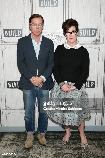 Andy Spade and Kate Spade attend Build Series Presents Kate Spade and Andy Spade Discussing Their Latest Project Frances Valentine at Build Studio on...