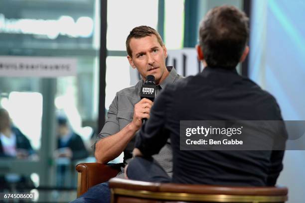 Author/TV personality dog trainer Brandon McMillan attends the Build Series to discuss his new book "Lucky Dog Lessons: Train Your Dog In 7 Days" at...