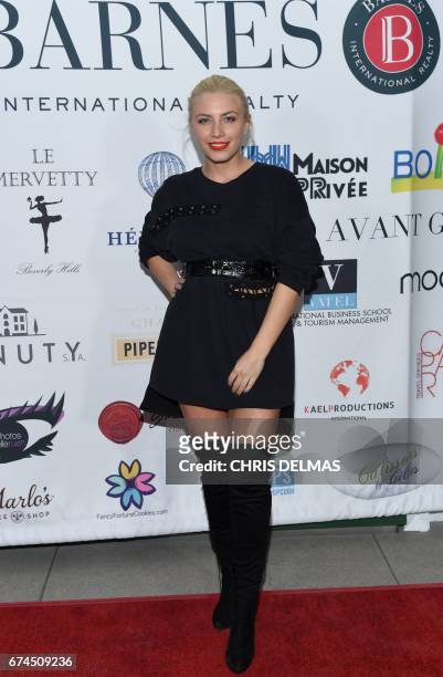 Actress Grace Valerie attends the Barnes Los Angeles after-party at COLCOA "A Week Of French Film Premieres In Hollywood" on April 27 in Beverly...
